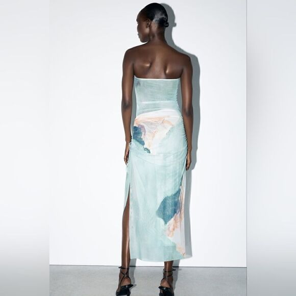 ZARA TULLE SKIRT SKY BLUE BLOGGERS FAV - Picture 8 of 14